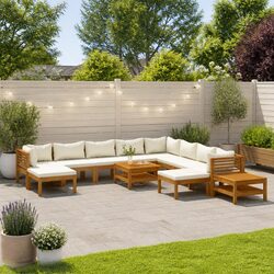 Stylish 12 Piece Acacia Wood Garden Lounge Set
