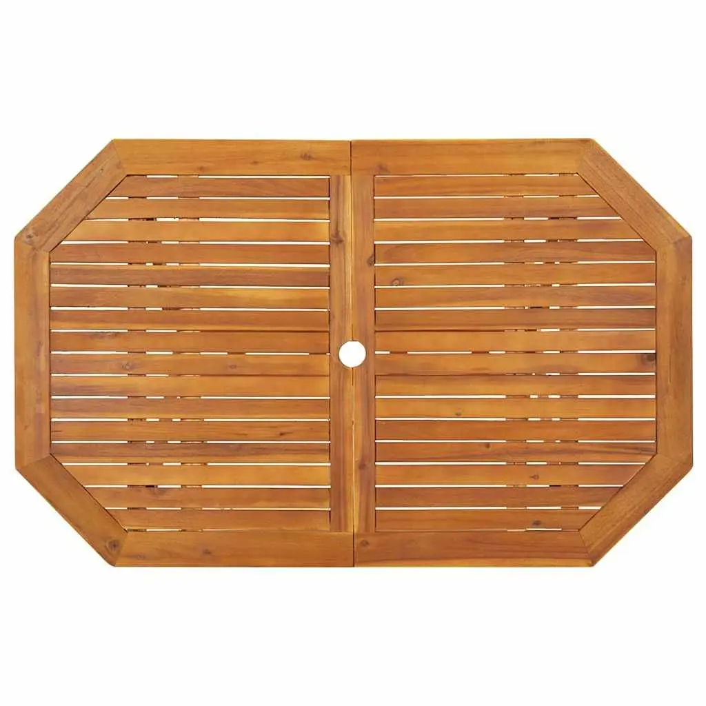 5 Piece Brown Folding Garden Dining Set