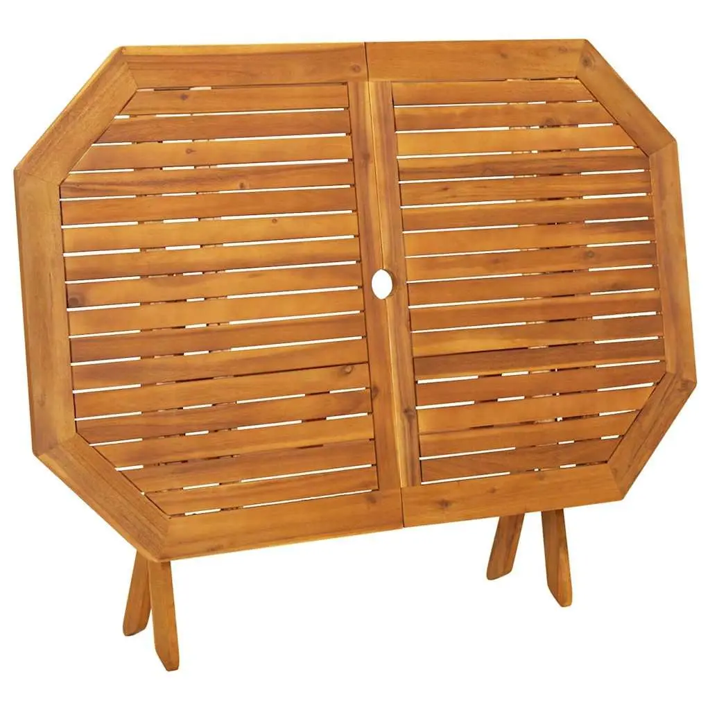 5 Piece Brown Folding Garden Dining Set