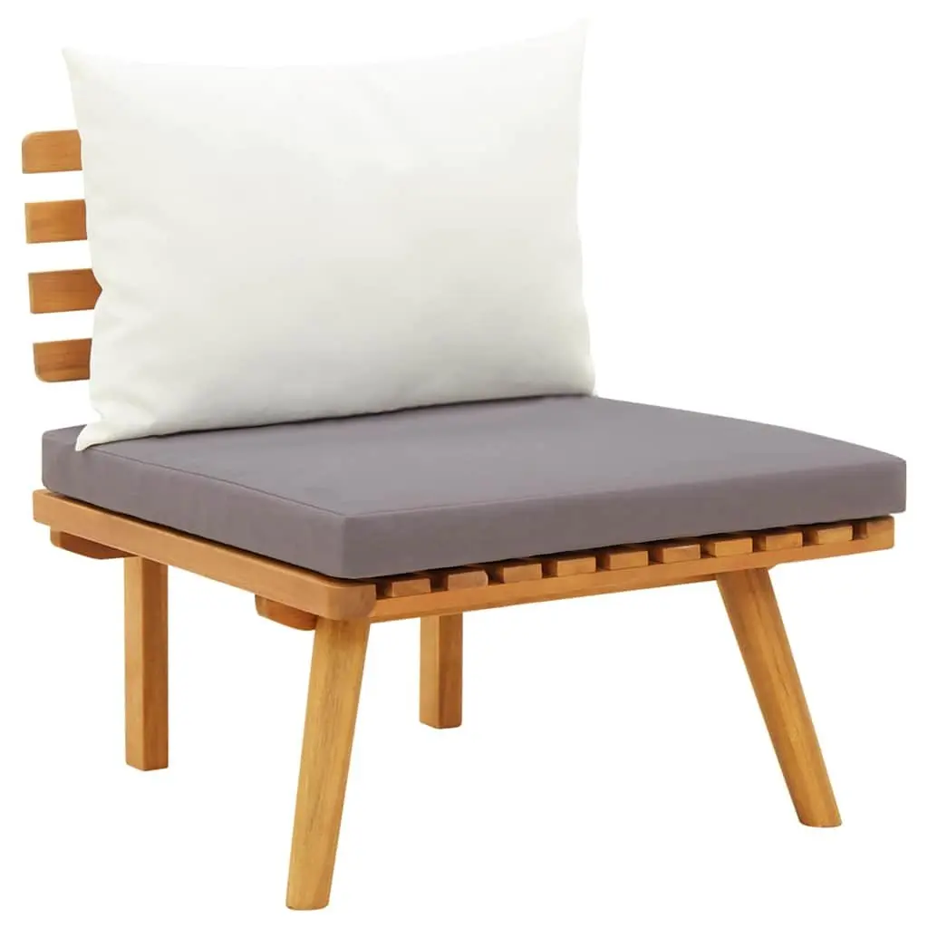 Garden Lounge Set Solid Acacia Wood 8 Piece Brown