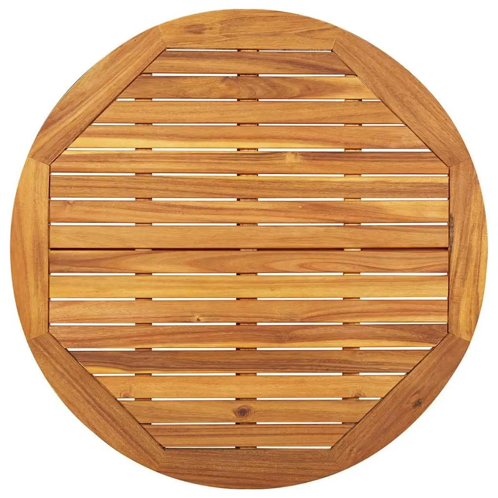Outdoor Patio 5 Piece Dining Set in Brown Acacia Wood