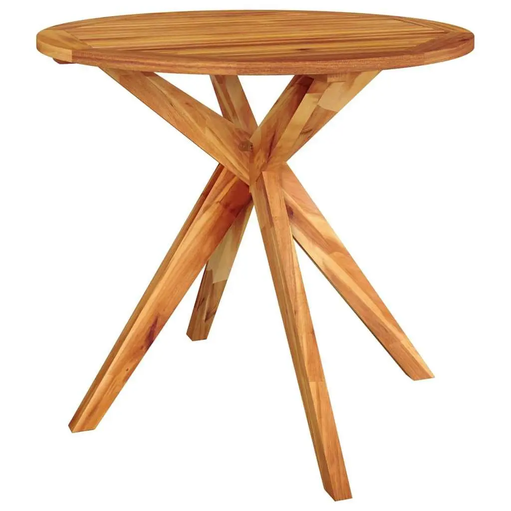 3-Piece Solid Wood Garden Dining Set in Brown