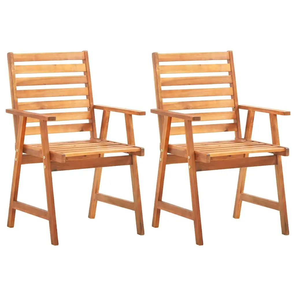 Solid Wood Acacia 3 Piece Outdoor Dining Set