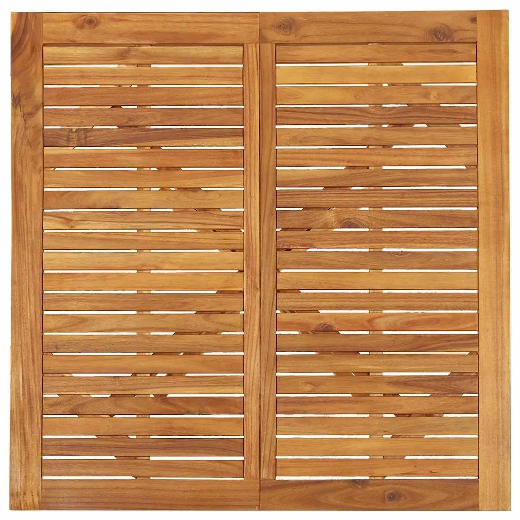 5 Piece Solid Acacia Wood Garden Dining Set Brown
