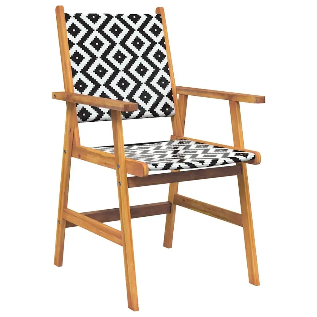 Garden Dining Set 5 Piece Outdoor Patio Furniture Solid Wood Table Chairs