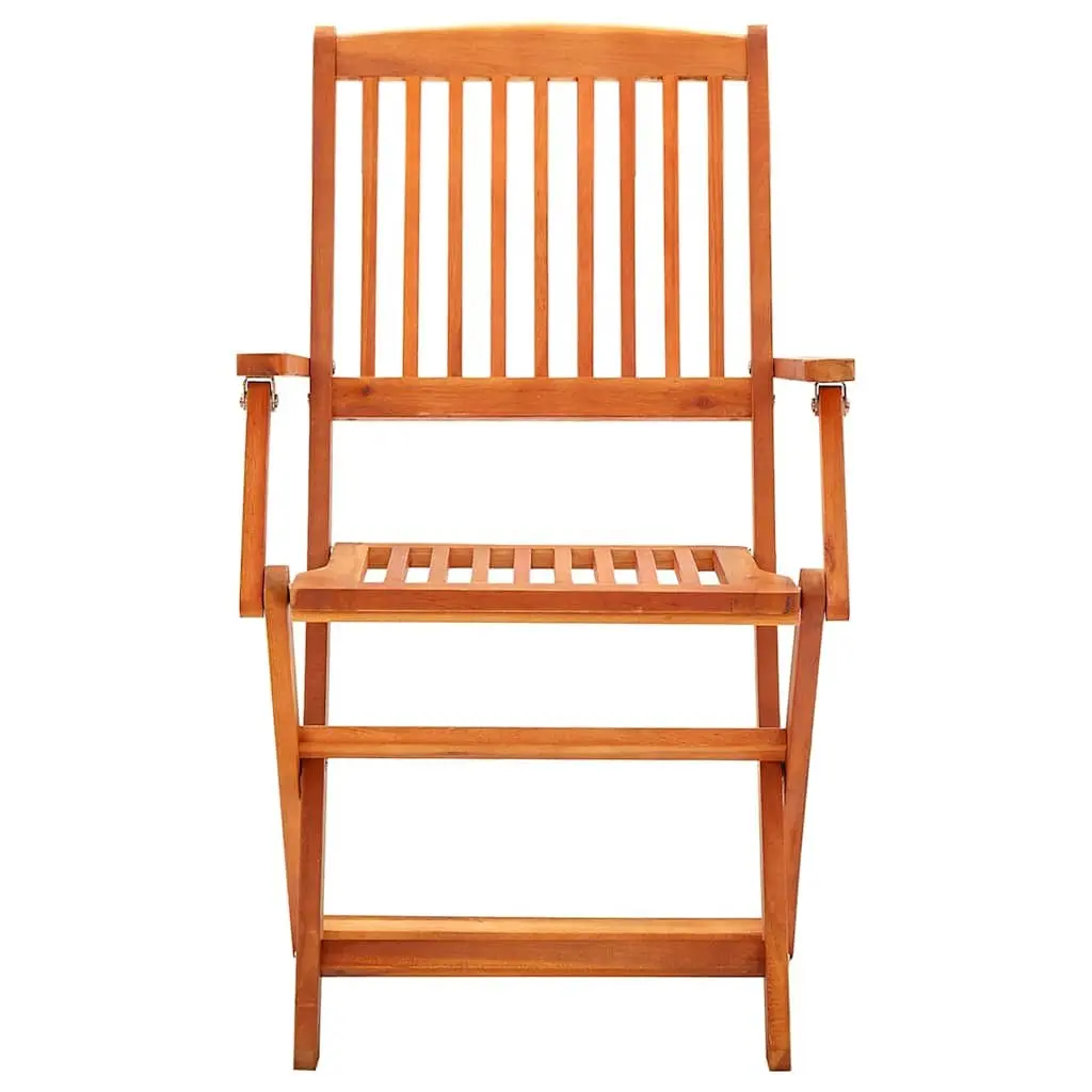 9 Piece Eucalyptus Wood Folding Outdoor Dining Set