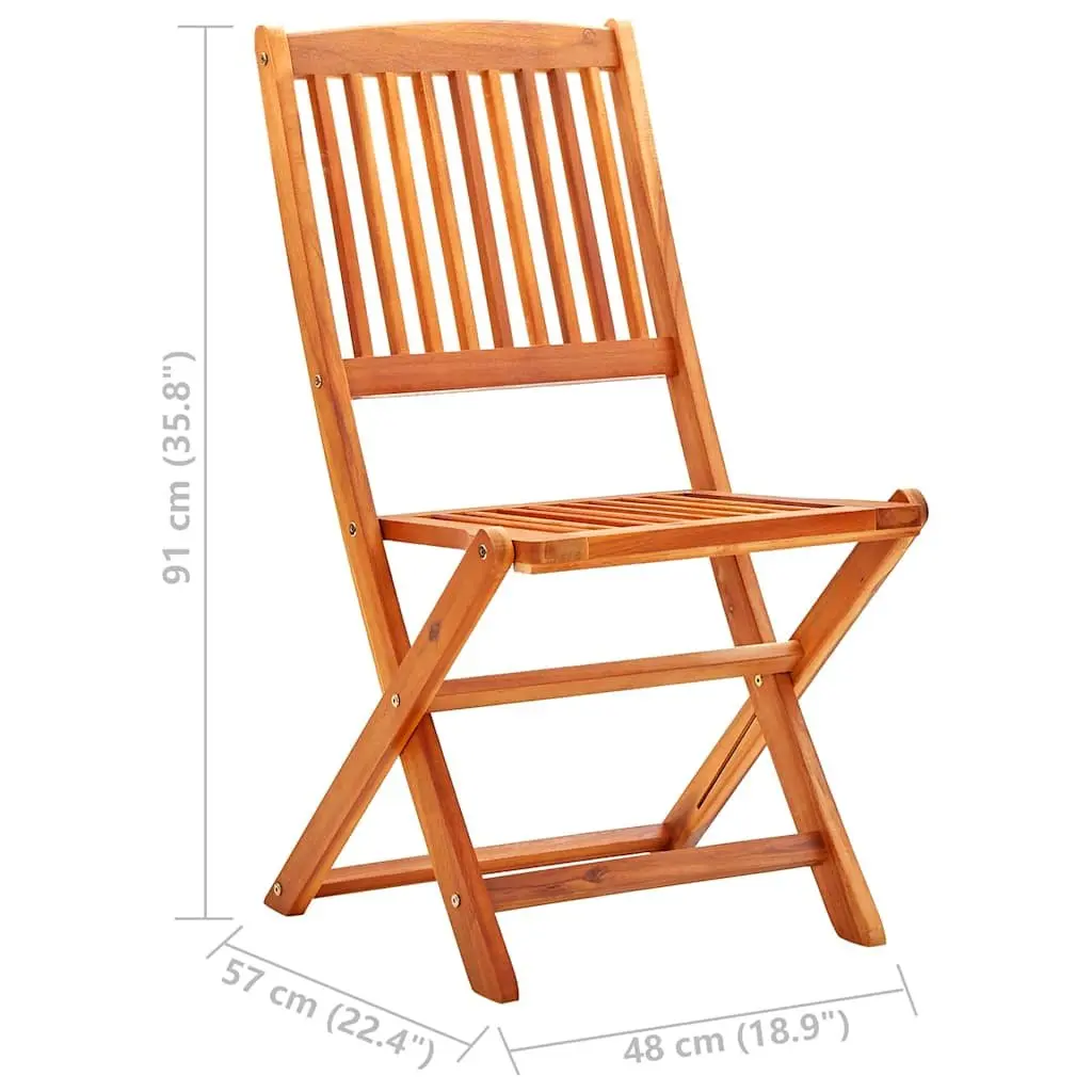 7-Piece Eucalyptus Wood Folding Outdoor Dining Set