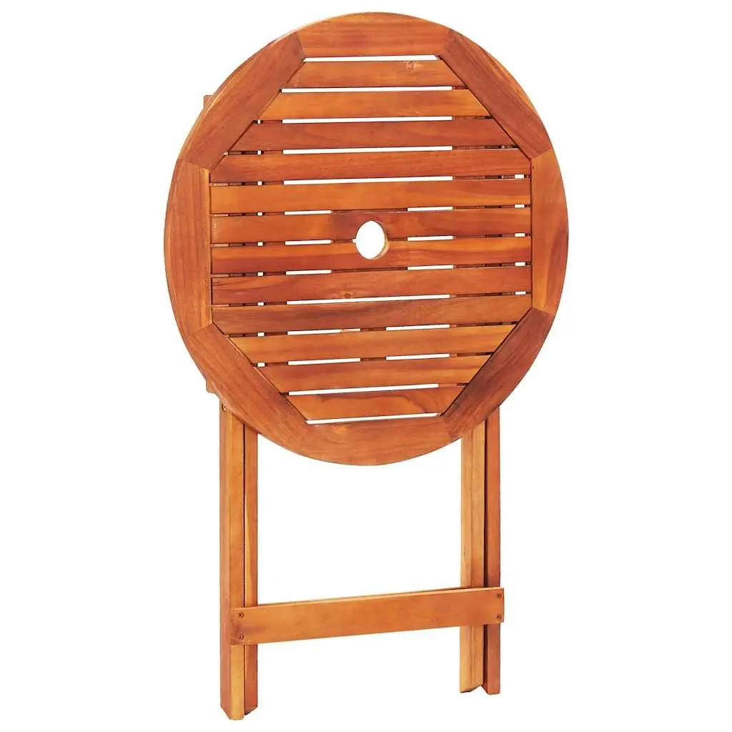 3 Piece Outdoor Dining Set in Brown Eucalyptus