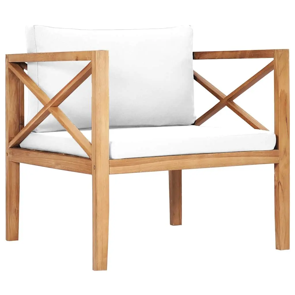 6-Piece Teak Garden Lounge Set with Cushions