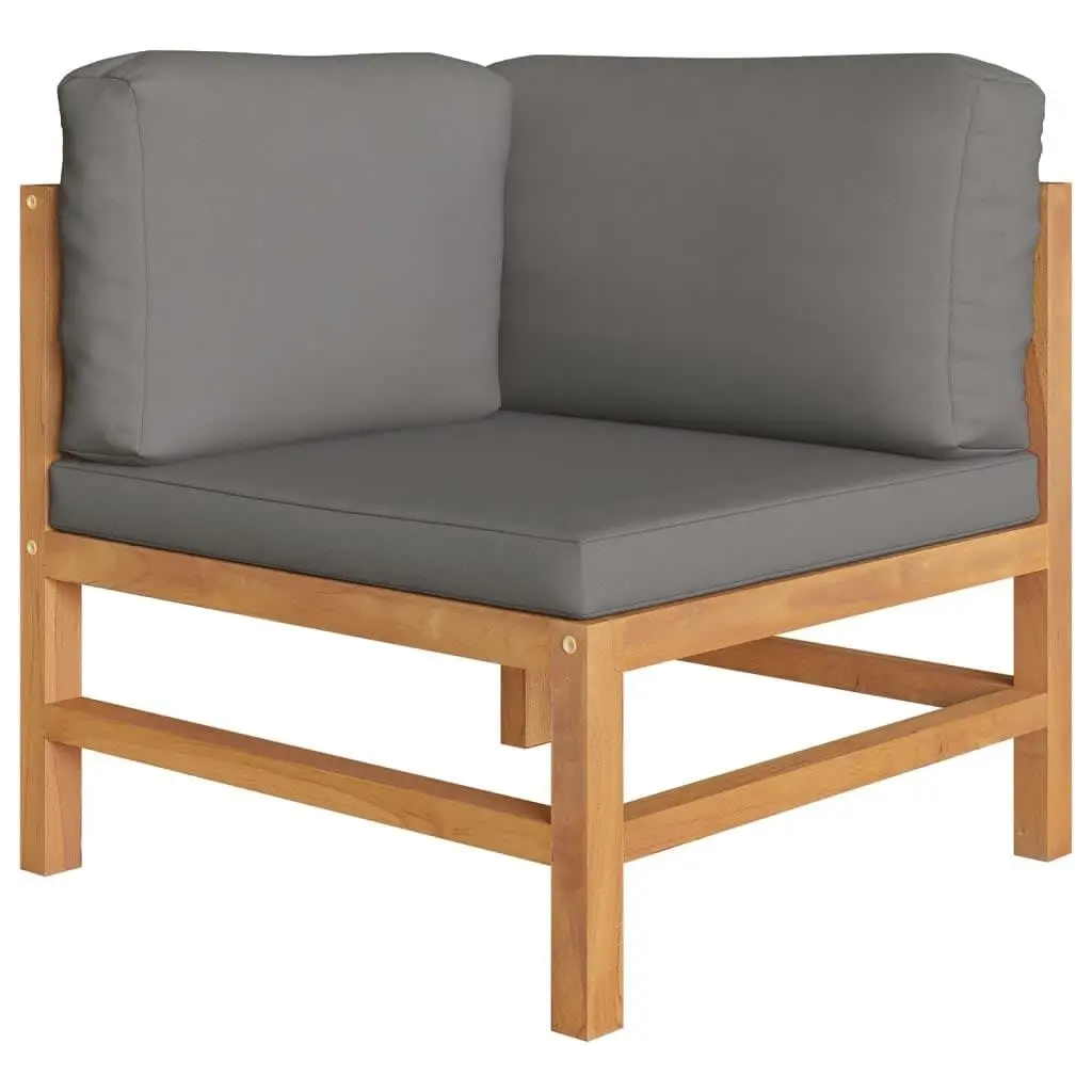 6-Piece Teak Garden Lounge Set with Cushions