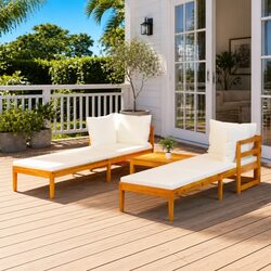 3 Piece Garden Lounge Set for Outdoor Relaxation