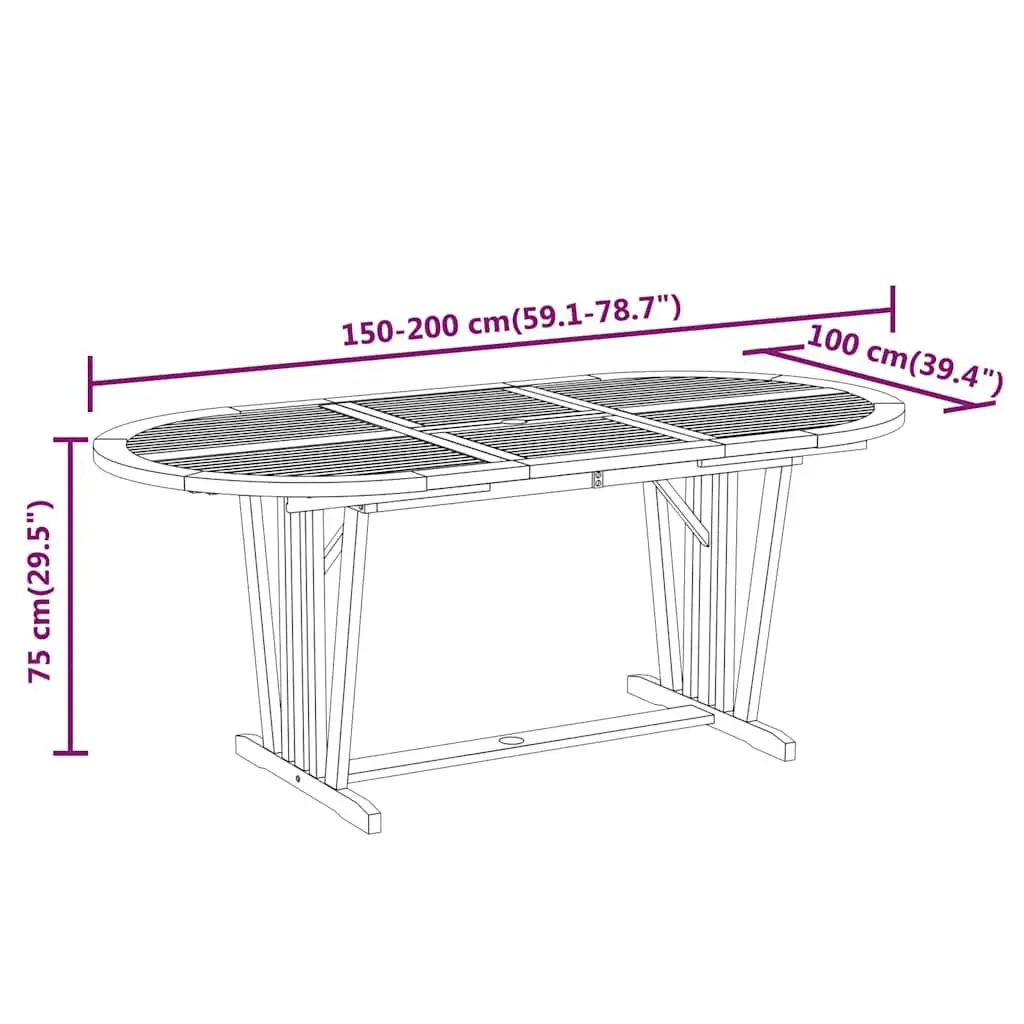 7-Piece Outdoor Patio Dining Set with Extendable Table