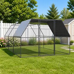 Durable Outdoor Chicken Cage 3x6x2 m Animal Enclosure