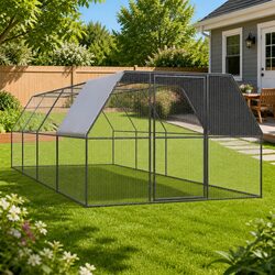 Large Galvanised Steel Outdoor Chicken Cage Run for Small Animals