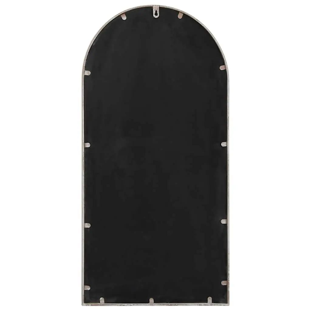Cream Wall-Mounted Mirror with Durable Iron Frame 90x45 cm