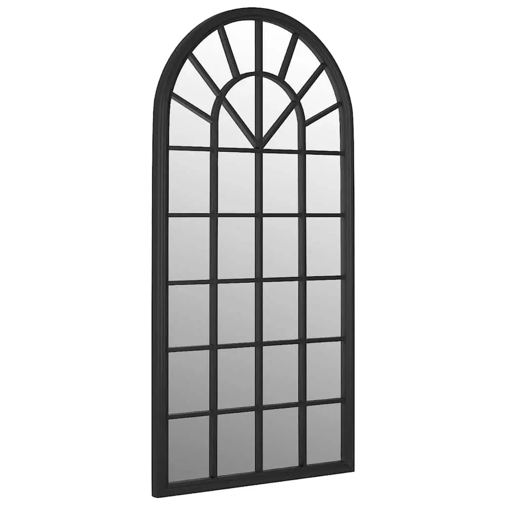 Black Iron Decorative Mirror 90x45 cm for Home