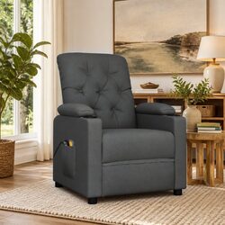 Electric Recliner Massage Chair with Lift Function - Grey