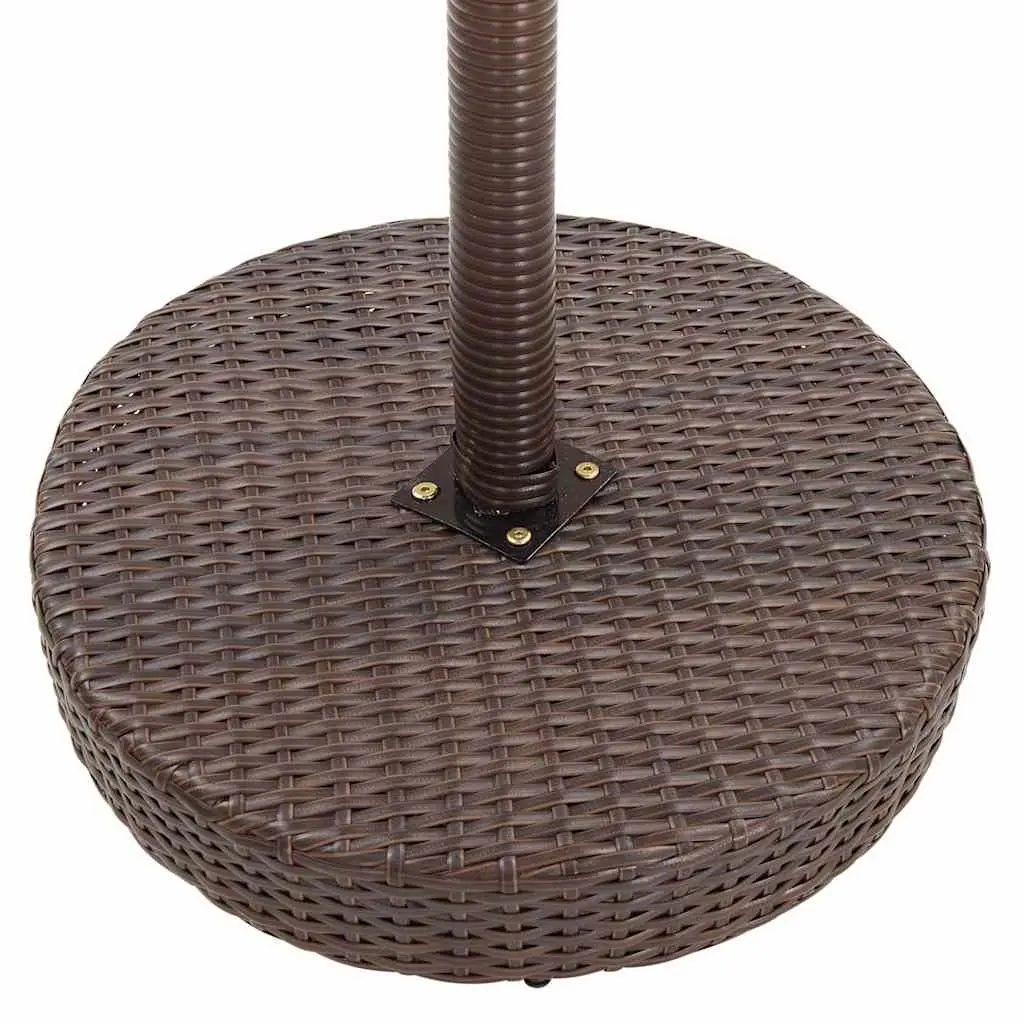 3 Piece Brown Garden Bar Set with Cushions