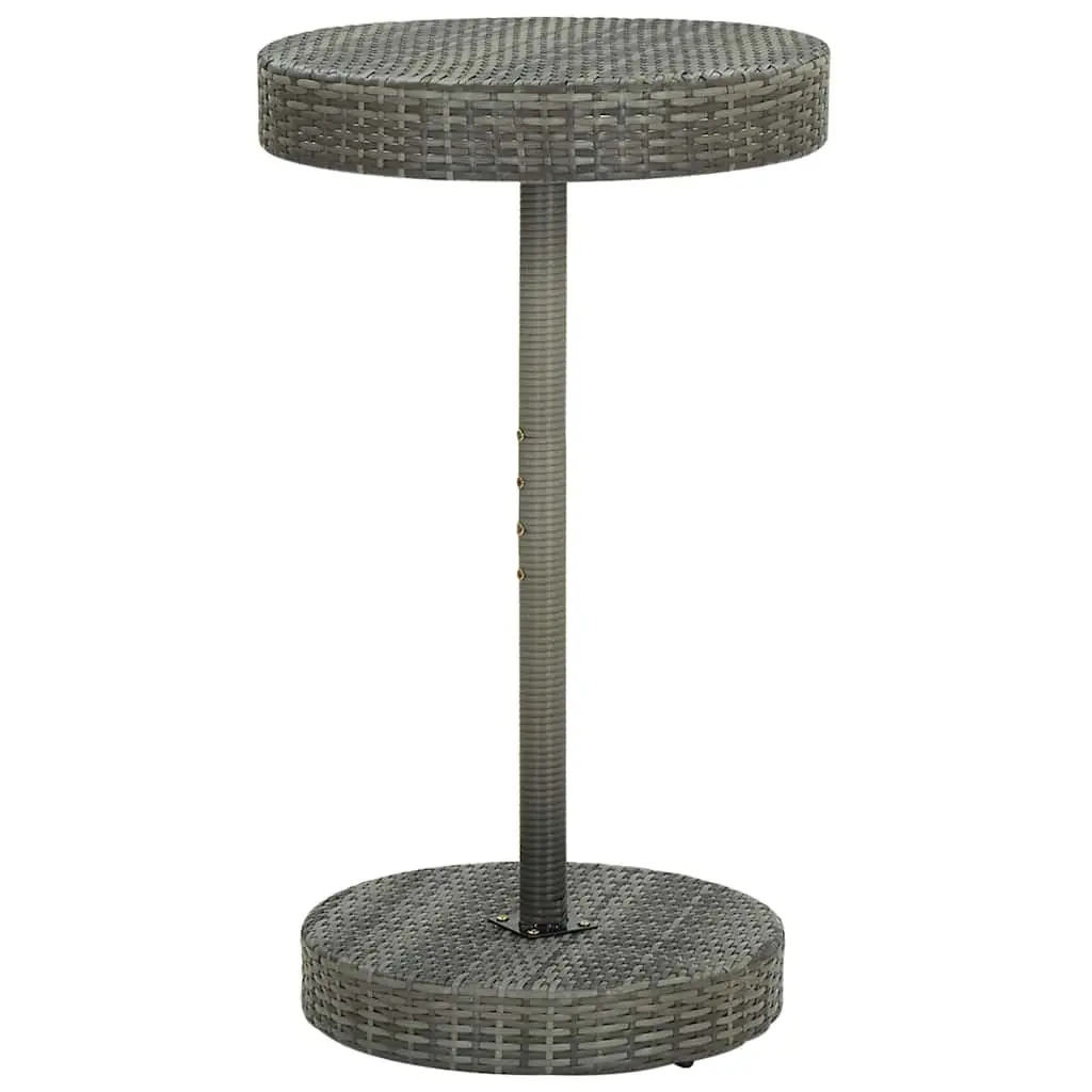 3 Piece Garden Bar Set with Cushions in Grey