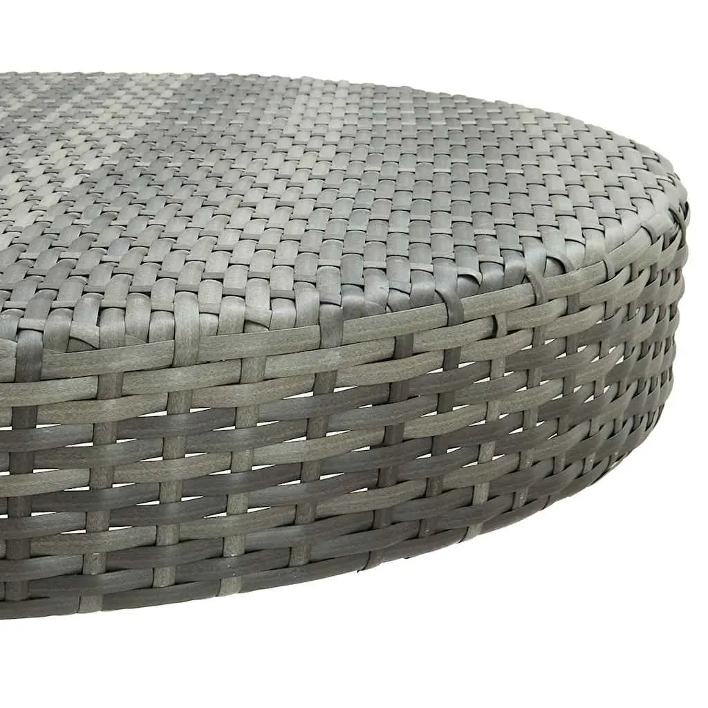 Garden Bar Set Poly Rattan 5 Piece Outdoor Table Stools Grey