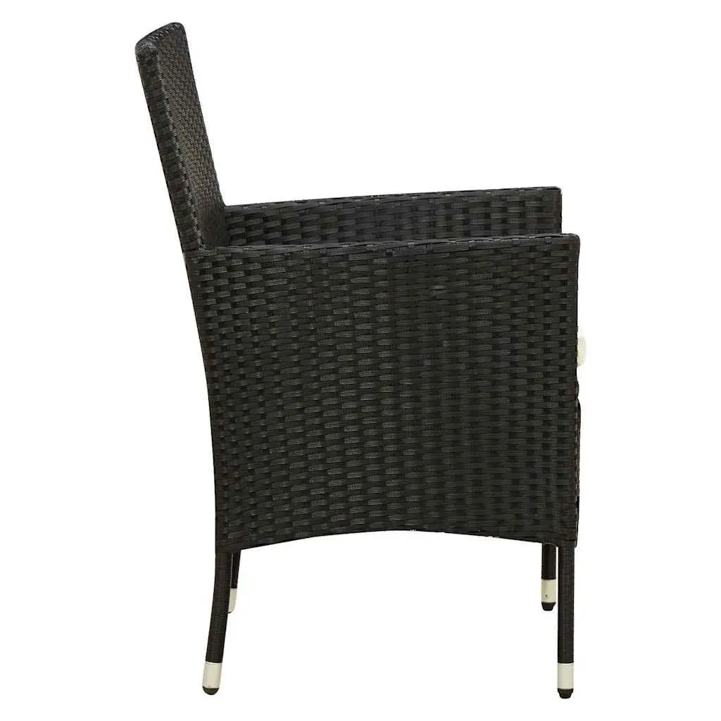 5 Piece Outdoor Dining Set with Cushioned Chairs