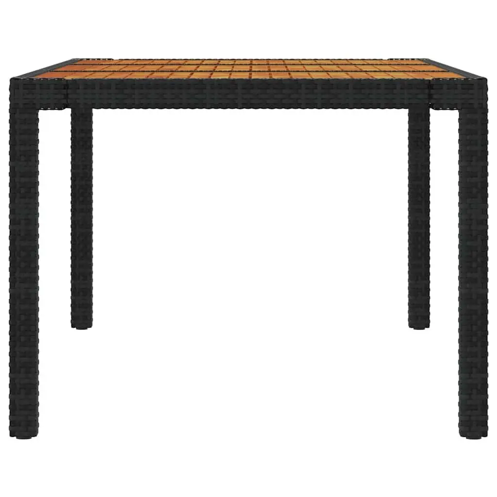 Black 7 Piece Outdoor Dining Set with Cushions