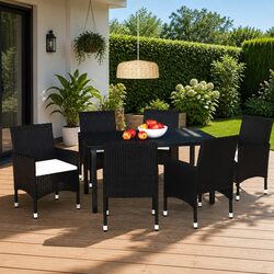 Durable 7 Piece Outdoor Dining Set for Garden or Patio