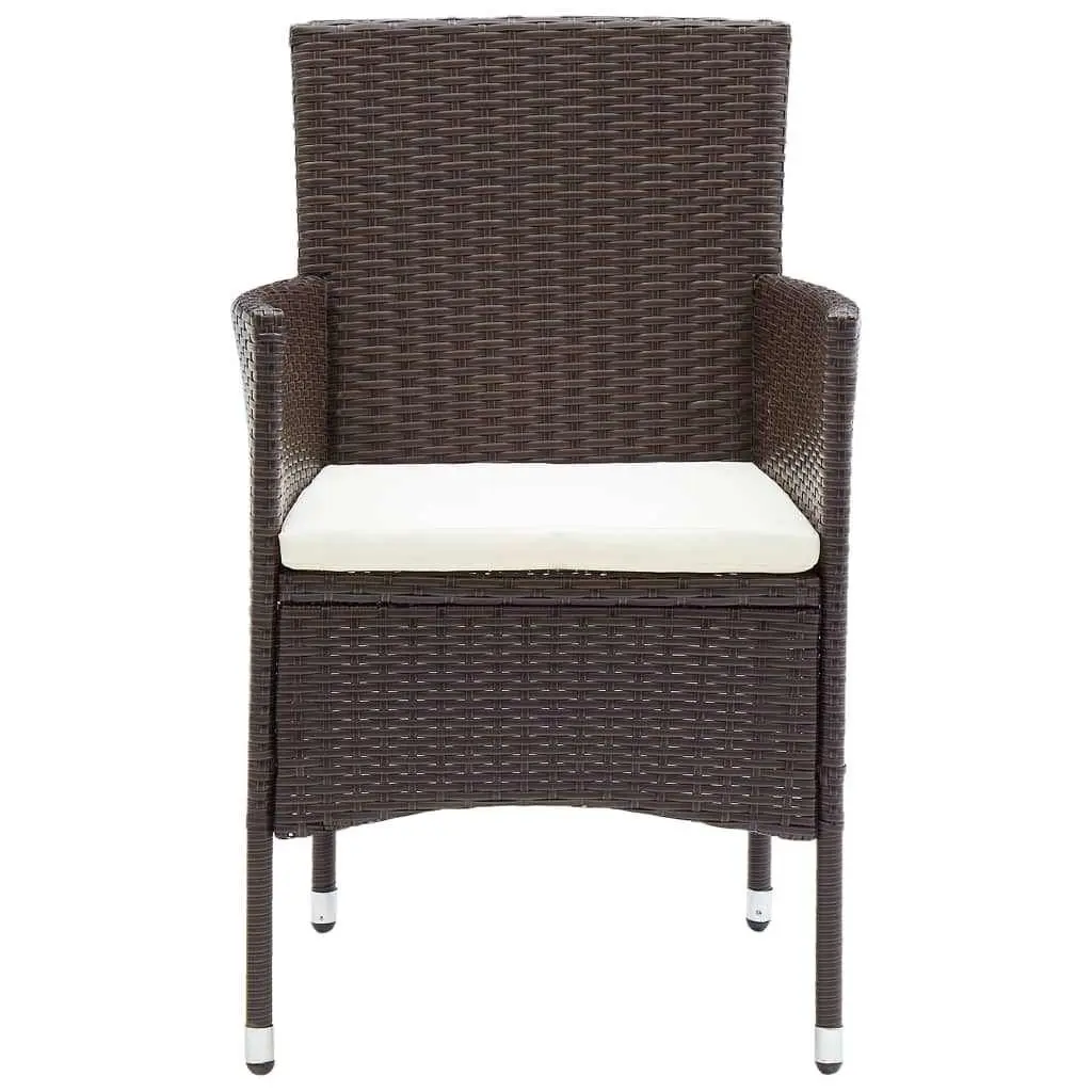 7 Piece Garden Dining Set Poly Rattan Outdoor Patio Furniture Chairs Table
