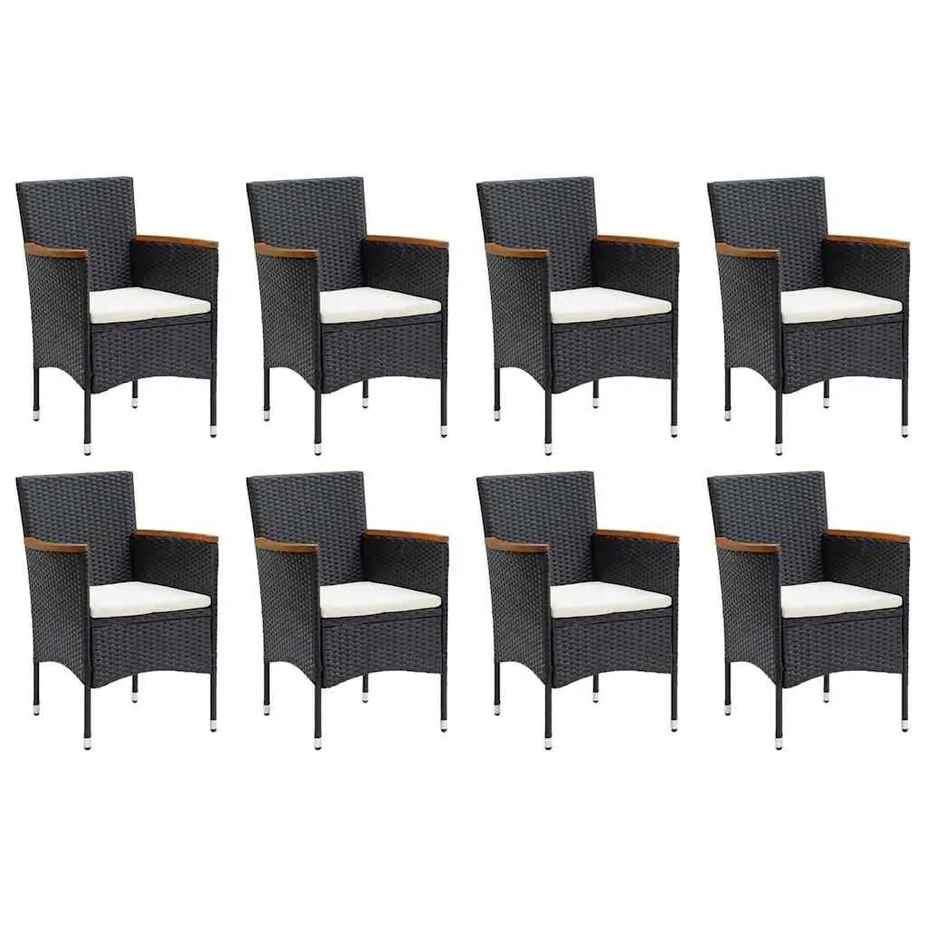 9-Piece Garden Dining Set with Cushions