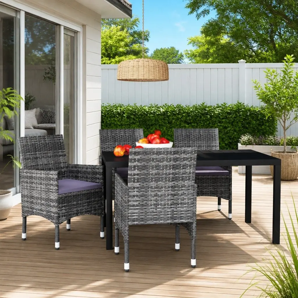 5 Piece Garden Dining Set with Durable Build