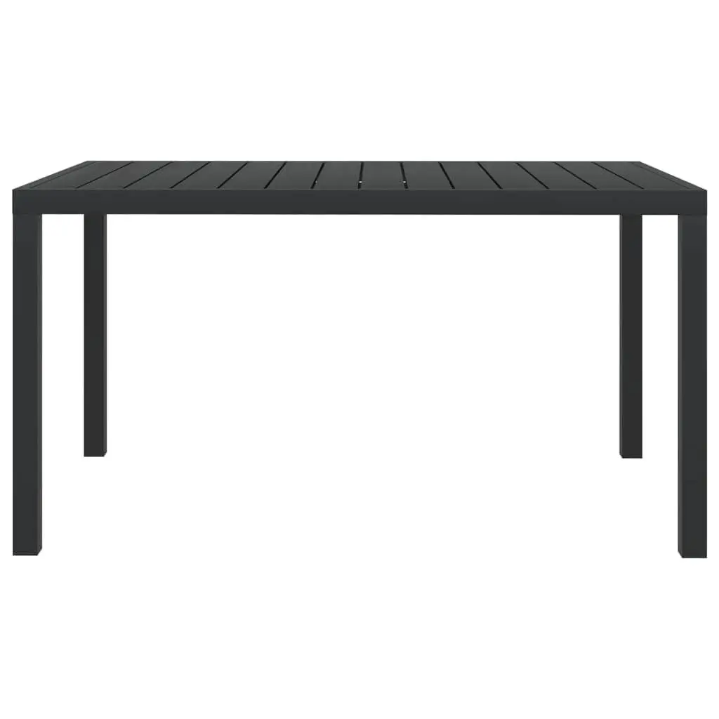 5-Piece Garden Dining Set with Grey Cushions