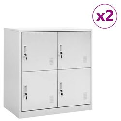Modern Grey Steel Locker Cabinets for Secure Storage
