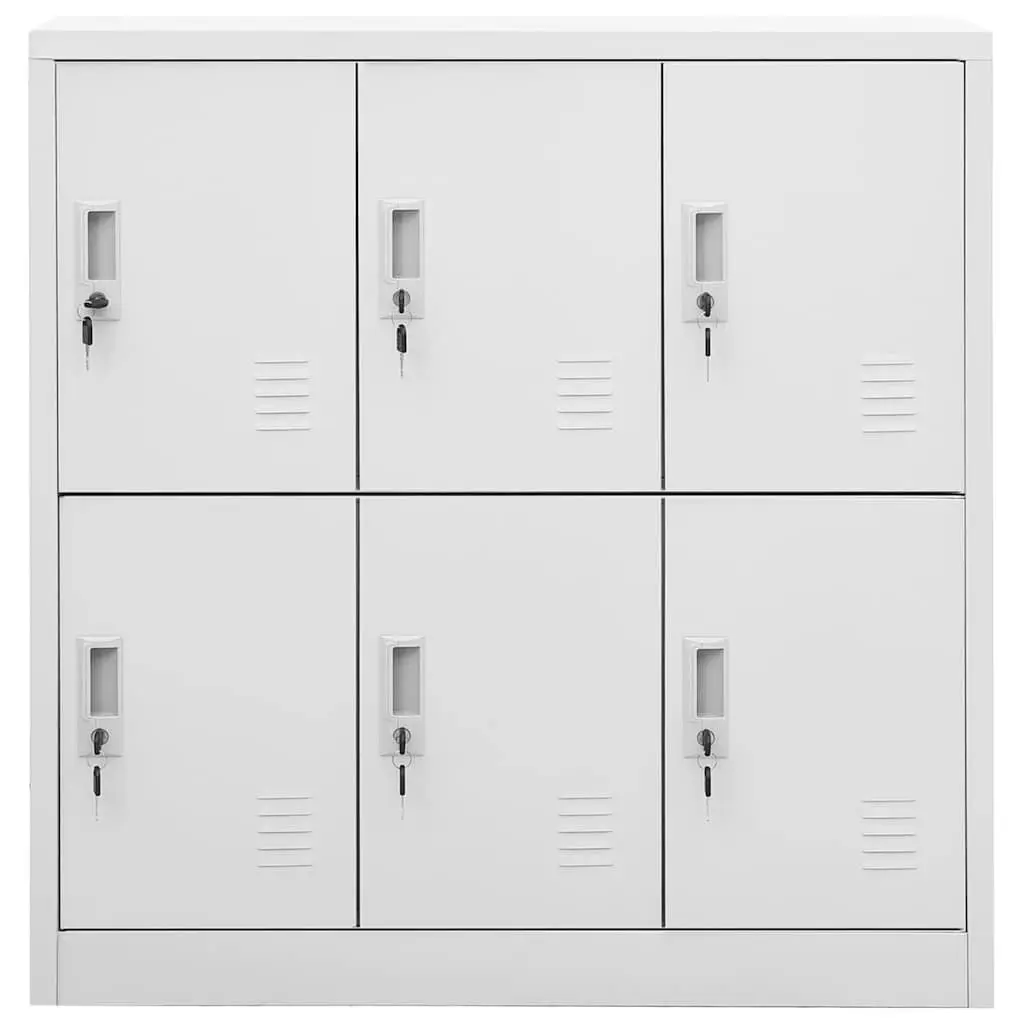5 Piece Storage Locker Cabinets Set in Grey