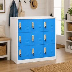 Durable Steel Storage Locker Cabinet Set - 2 Pieces