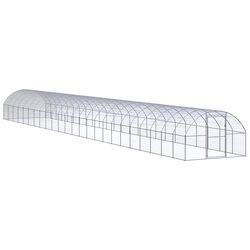 Durable Galvanised Steel Chicken Coop Run for Small Poultry