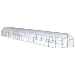 Durable Galvanised Steel Chicken Coop Run for Small Poultry