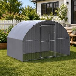 Durable Outdoor Chicken Coop 3x2x2 m with Galvanised Steel