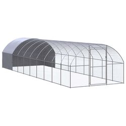 Durable Outdoor Chicken Coop 3x10x2m Galvanised Steel