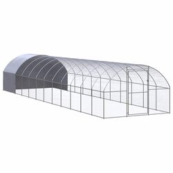 Galvanised Steel Outdoor Chicken Coop 3x12x2m