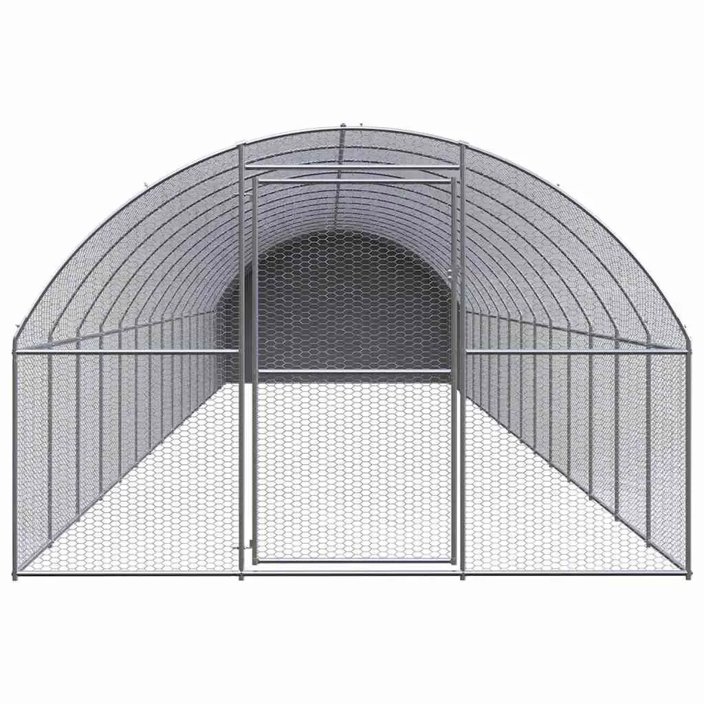 Outdoor Chicken Coop 3x16x2m Steel Wire Enclosure
