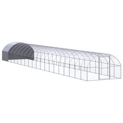 Premium Galvanised Steel Outdoor Chicken Coop 3x20x2m