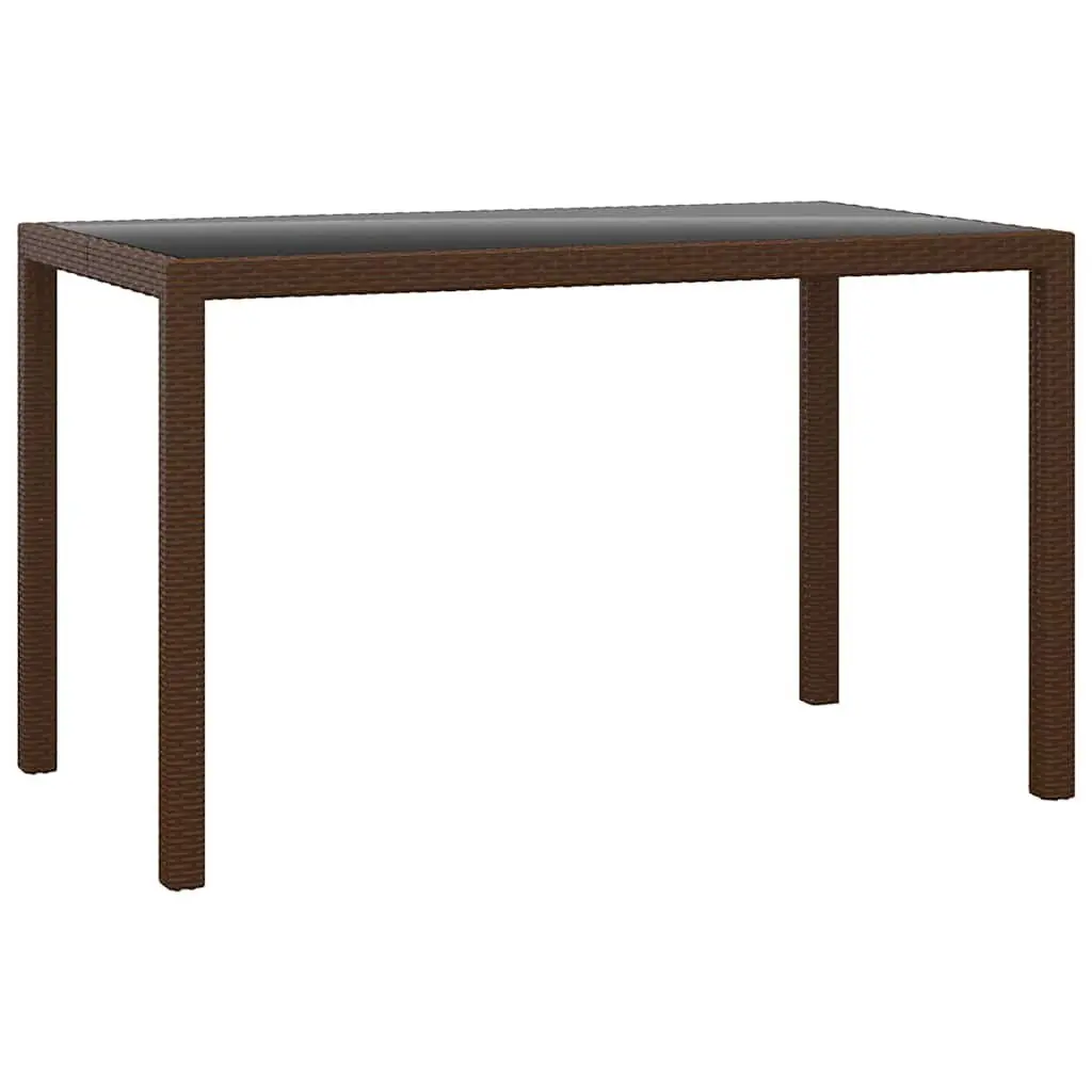 3 Piece Garden Dining Set in Brown