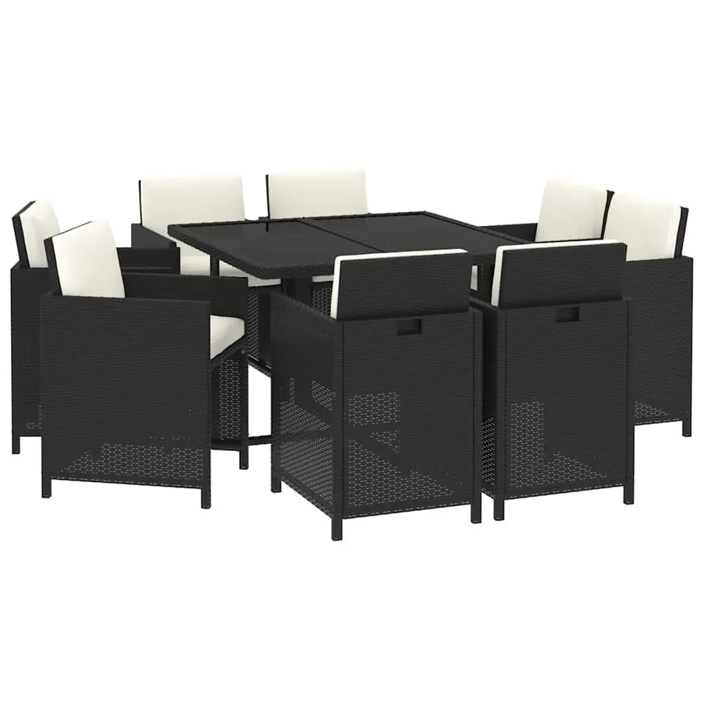 9 Piece Outdoor Dining Set with Cushions