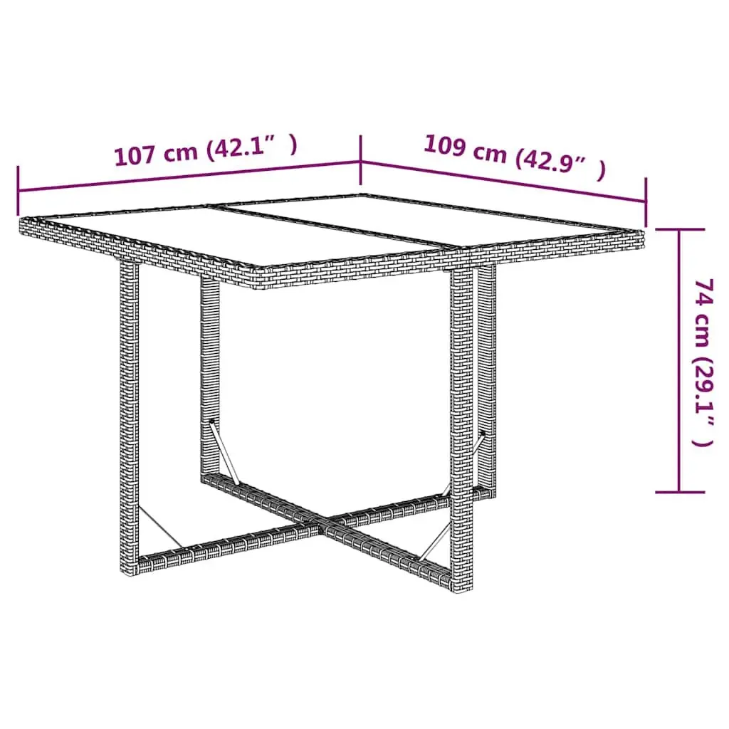 9 Piece Garden Dining Set with Durable Construction