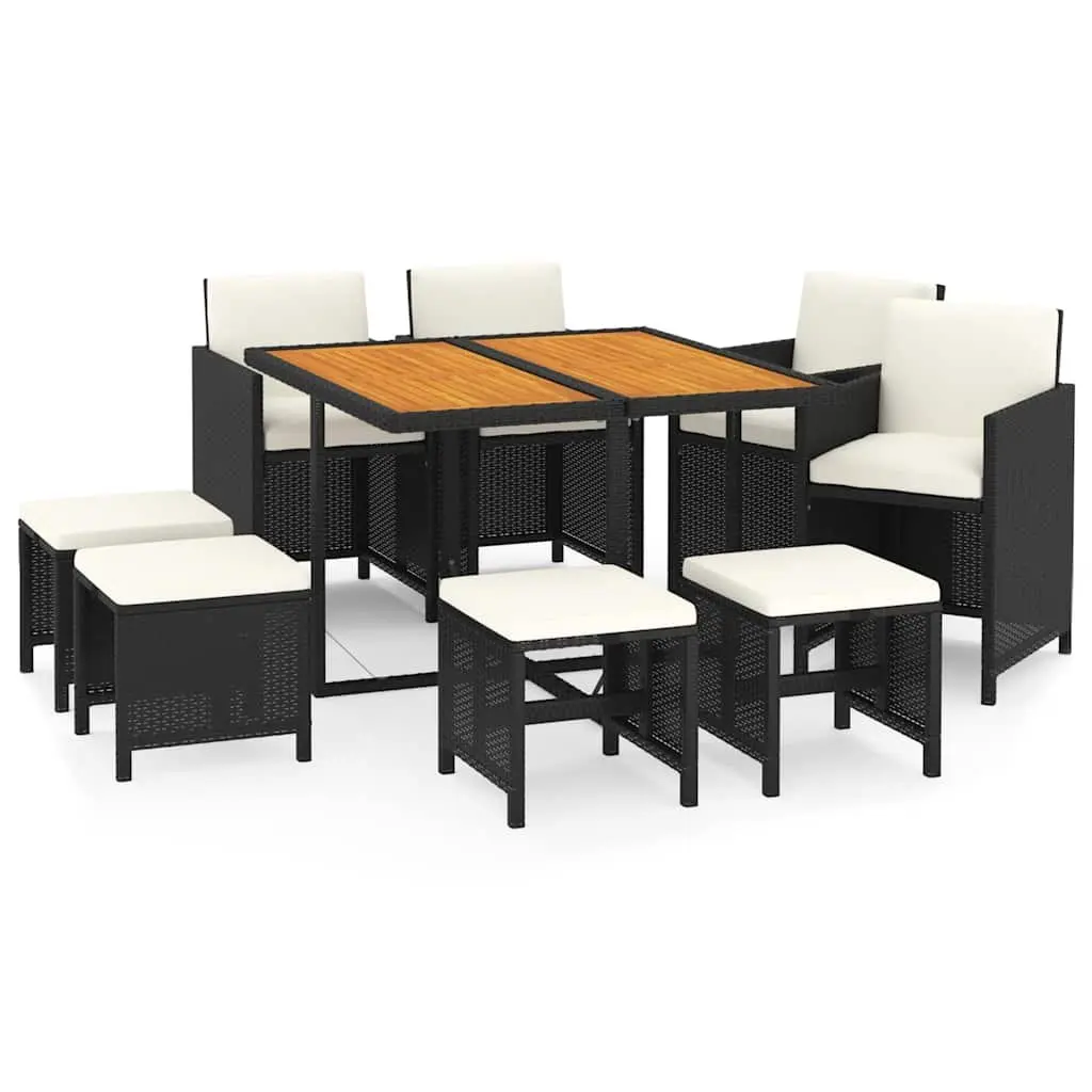9 Piece Outdoor Dining Set with Cushions