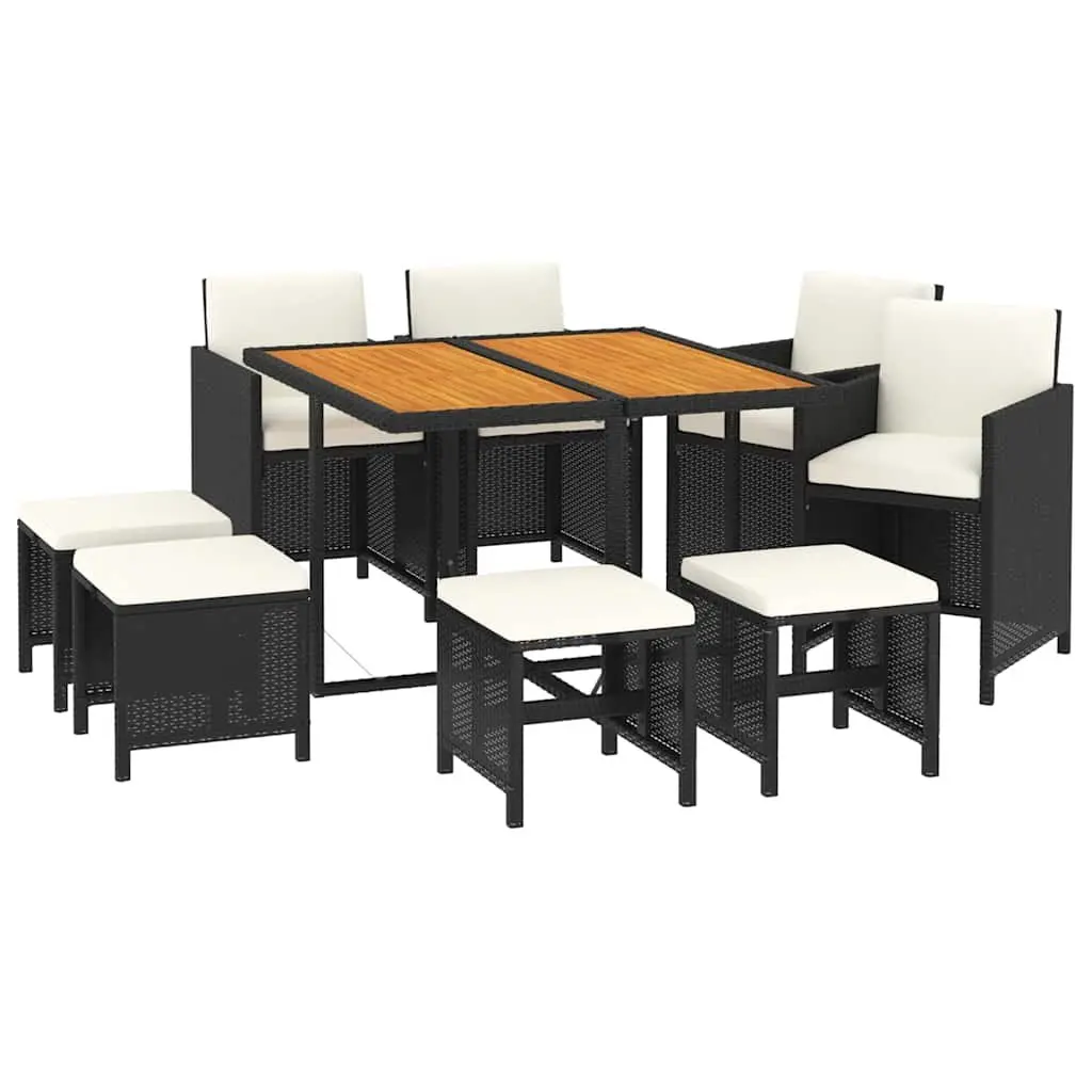 9 Piece Outdoor Dining Set with Cushions