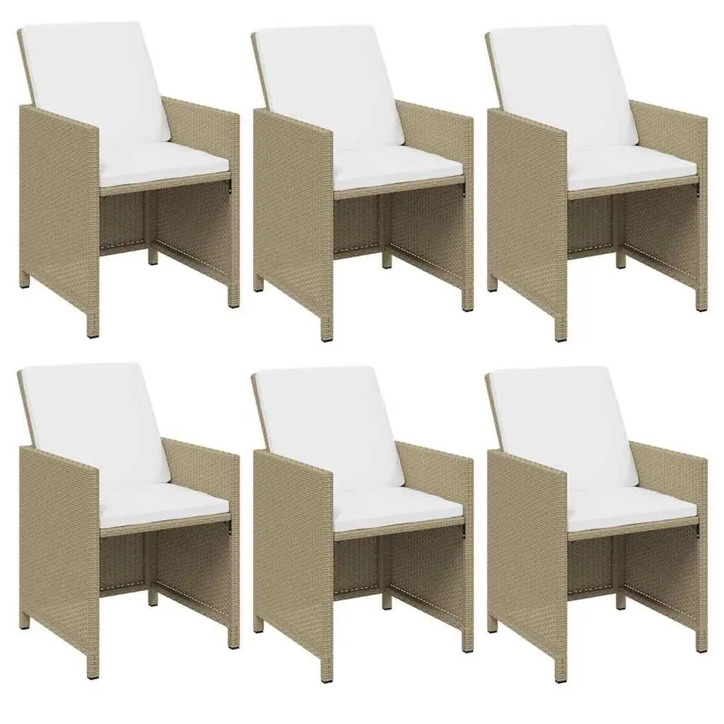 Beige 11-Piece Outdoor Dining Set with Durable Rattan