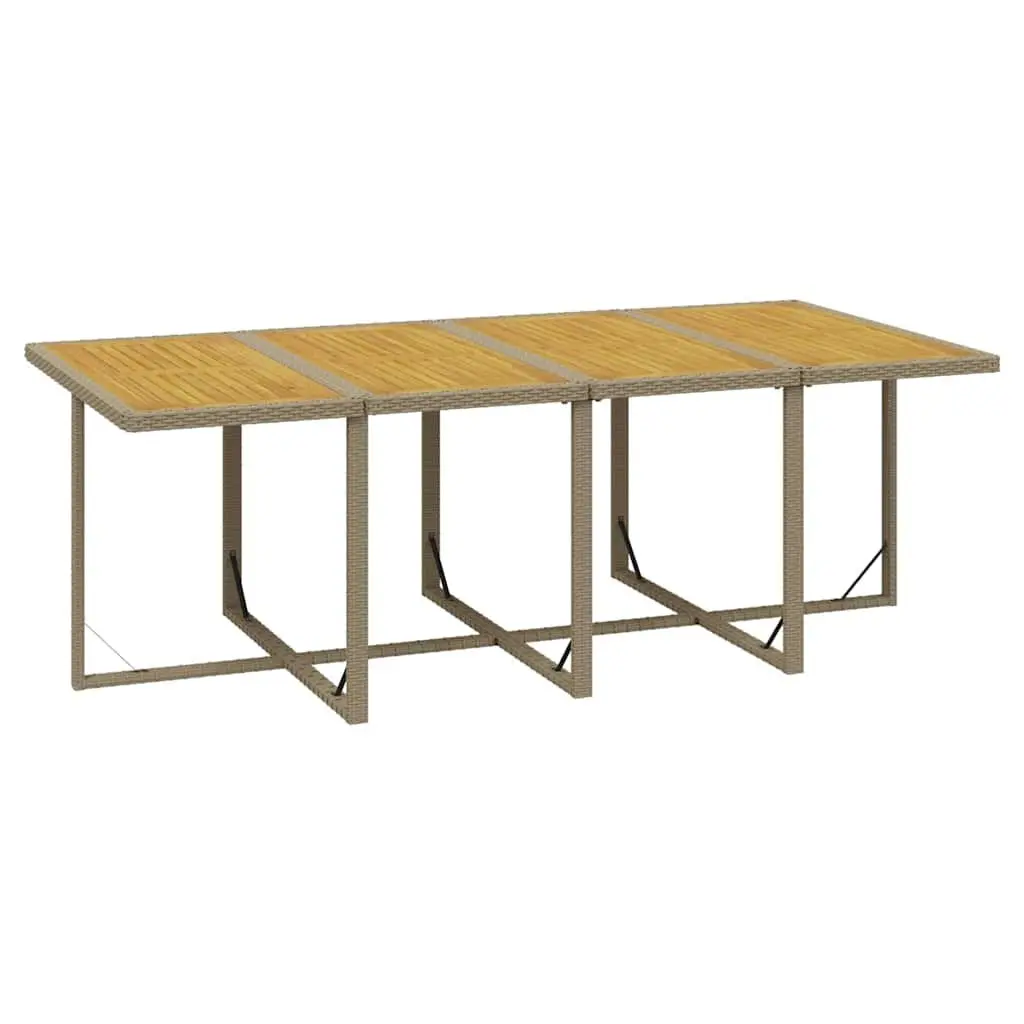 13 Piece Patio Dining Set in Beige with Cushions