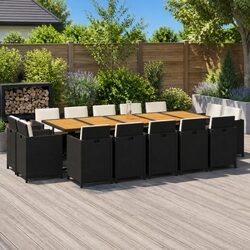 Premium 15-Piece Outdoor Dining Set with Cushions
