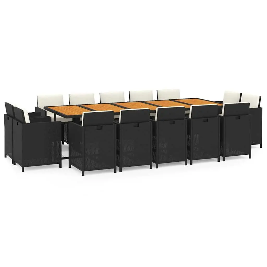15-Piece Outdoor Dining Set with Cushions